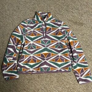 Never worn crew neck quarter zip sweater with pockets!